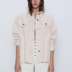 Zara Corduroy Shirt Jacket/Shacket